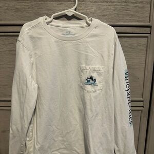 Kids Vineyard Vines White Long Sleeve Tee